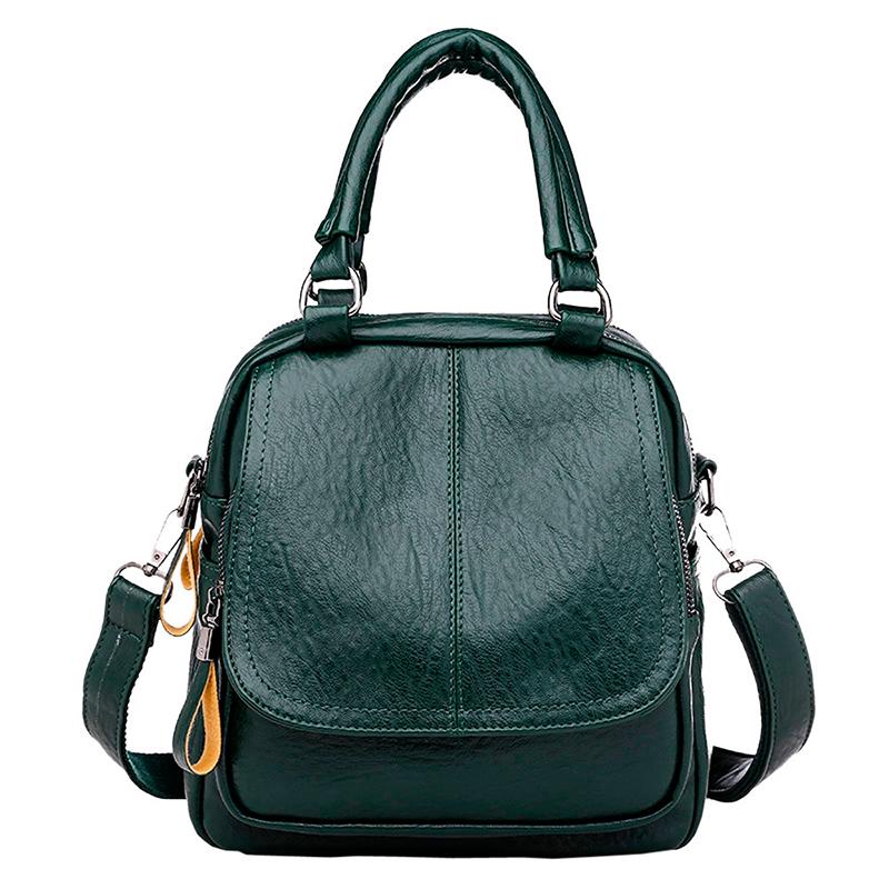 Damen Multifunktionale Modische Quadratische Handtasche aus weichem Leder