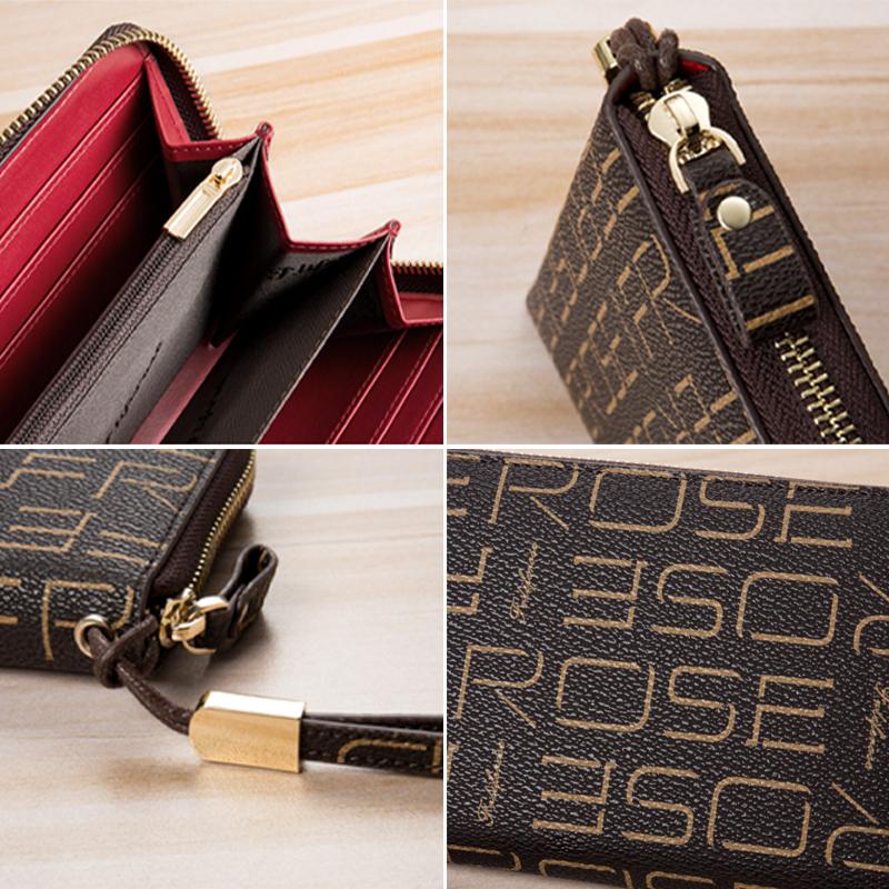 Damen modische Lange Brieftasche