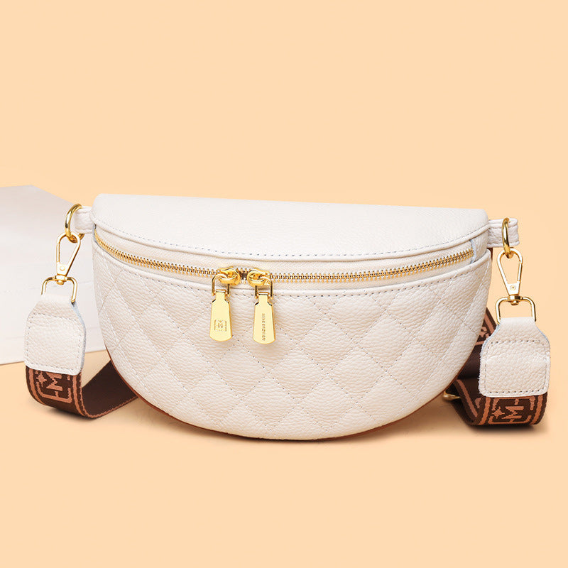 Rhombus Brusttasche aus weichem Leder