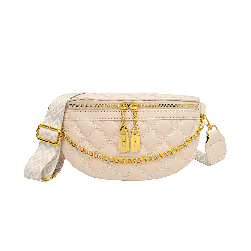 Vielseitige Brusttasche mit Karomuster