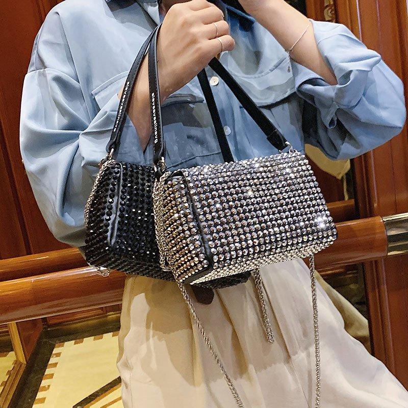 Handtasche Mit Strasssteinen