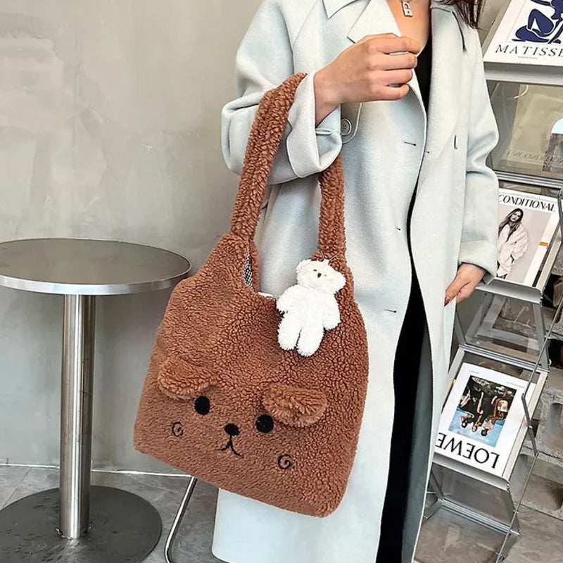 Flauschige Welpentasche