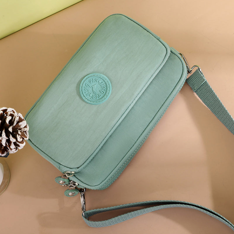 Damen leichte funktionelle Umhängetasche mit mehreren Taschen