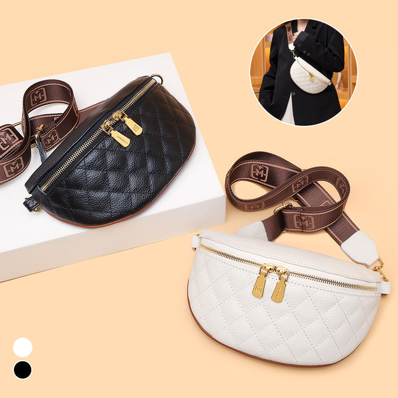 Rhombus Brusttasche aus weichem Leder
