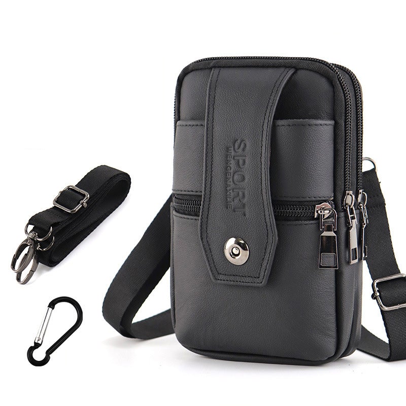 Multifunktionale Handy-Gürteltasche Aus Leder