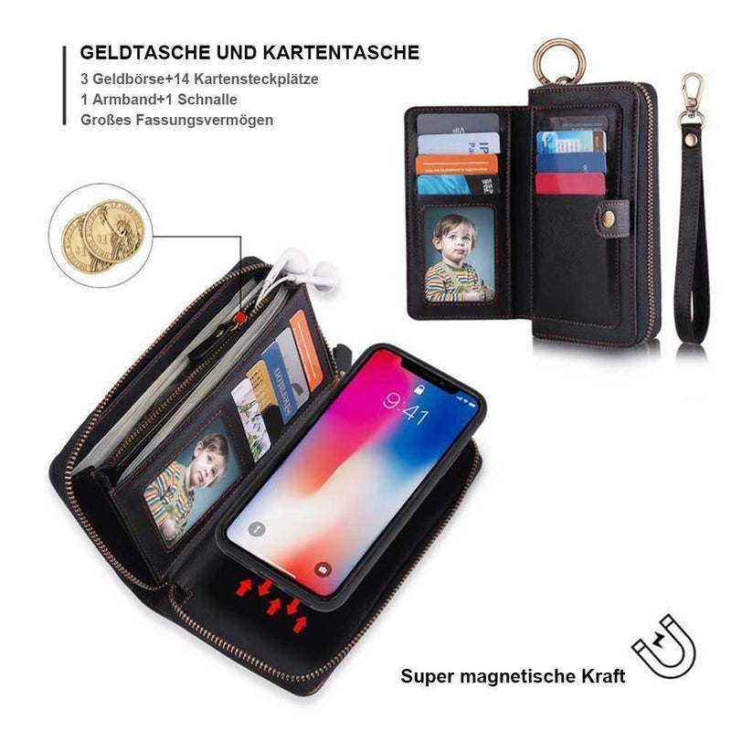 3 in1  Praktische  Handtasche Mit Magnetischer Telefonkasten