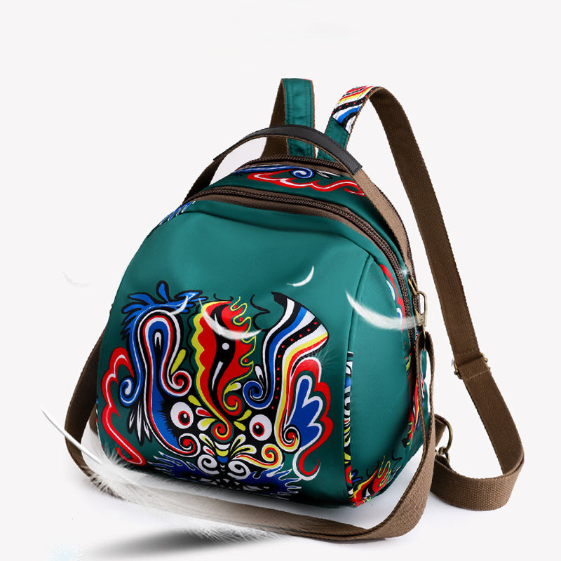 Nylonrucksack im ethnischen Stil