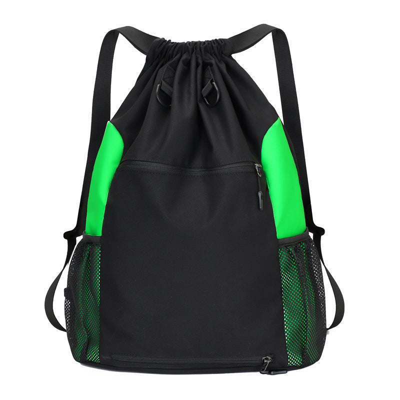 Einfarbiger Sportrucksack mit Kordelzug aus Nylon