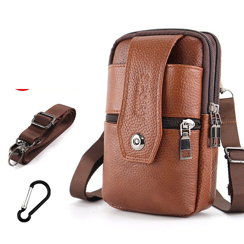 Multifunktionale Handy-Gürteltasche Aus Leder