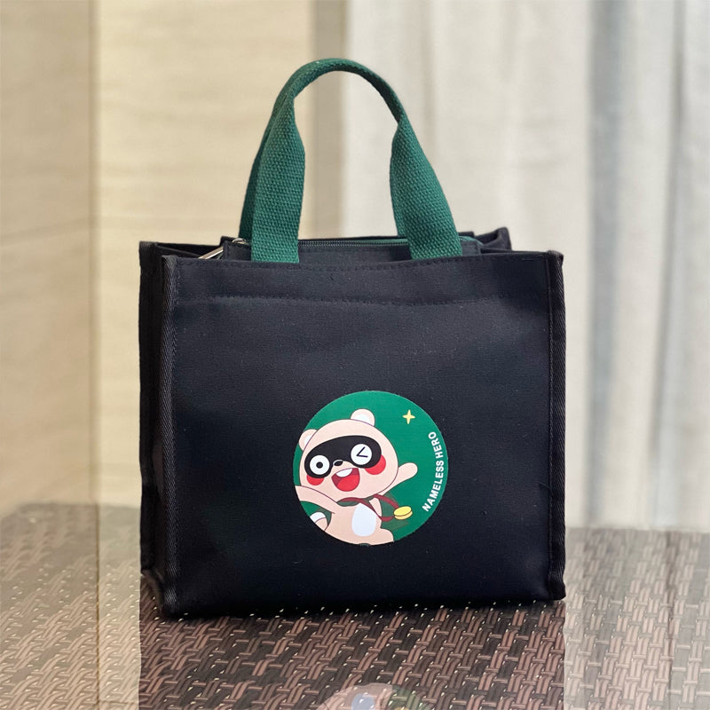 Niedliche Bären Lunchtasche aus Segeltuch