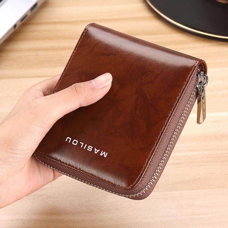 Kurze Multifunktionale Anti-Diebstahl-Brieftasche