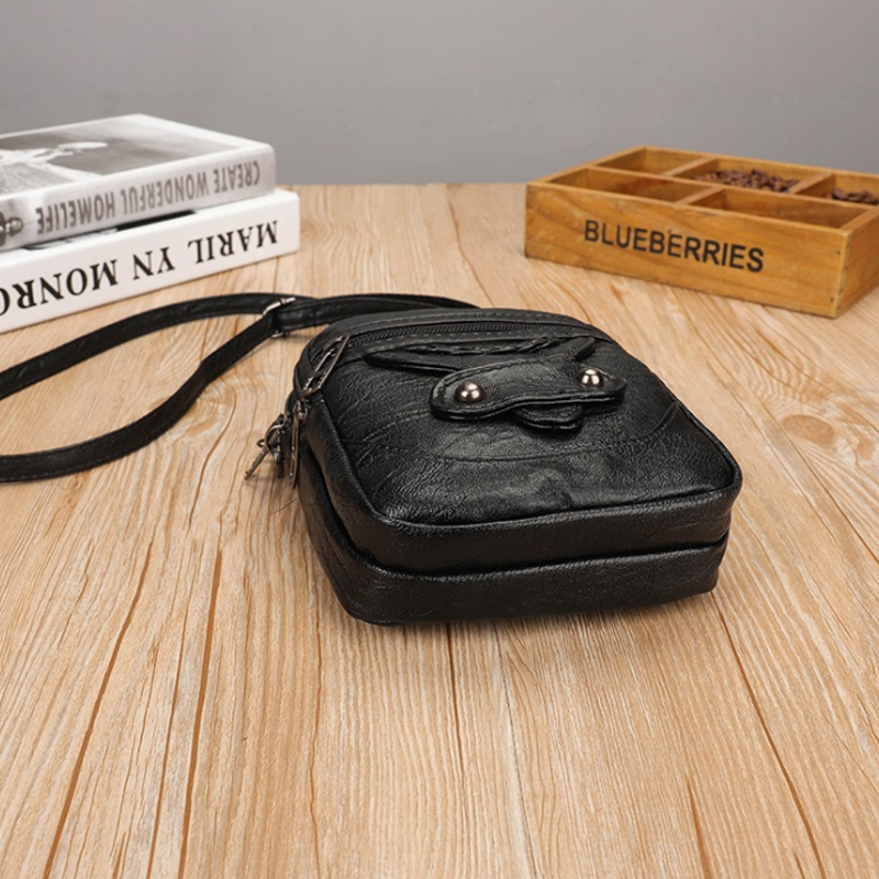Retro-Handtasche aus weichem Leder