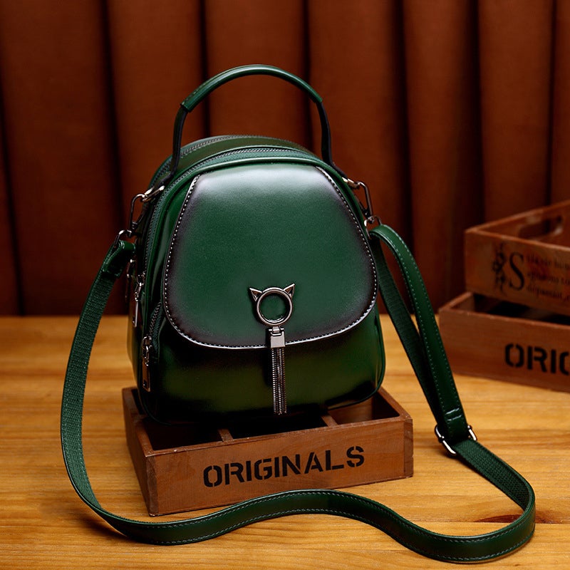 Damen Multifunktionaler Modischer Rucksack aus Leder