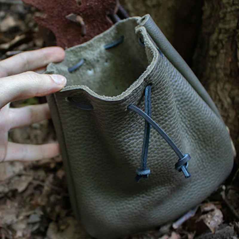 Vintage Stilvolle Laub-Gürteltasche
