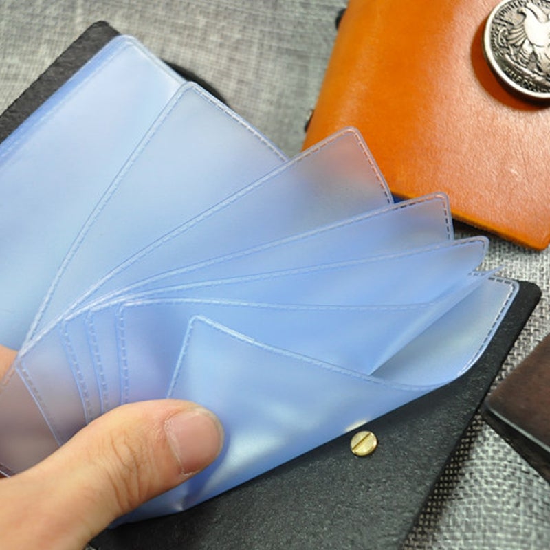 Neue kreative handgefertigte Kartentasche aus Leder mit Indianerkopf