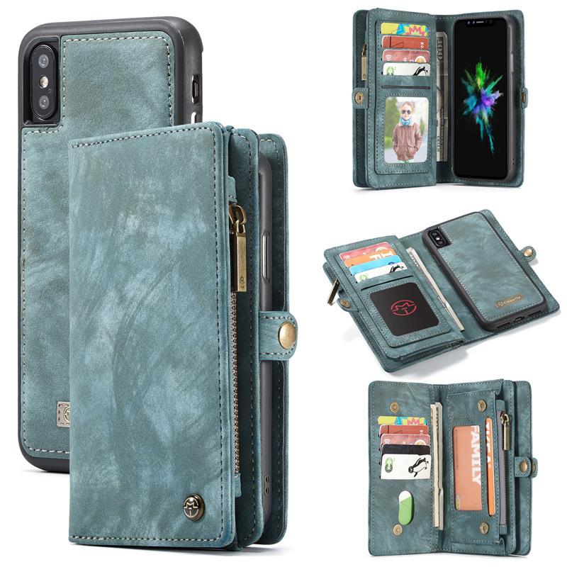 2 in 1 Magnetische Brieftasche Abnehmbare Hülle für Telefon