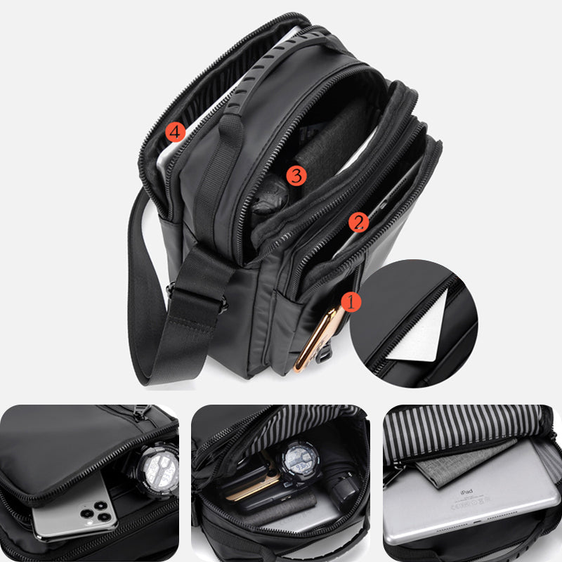 Lässige Outdoor-Schultertasche für Herren