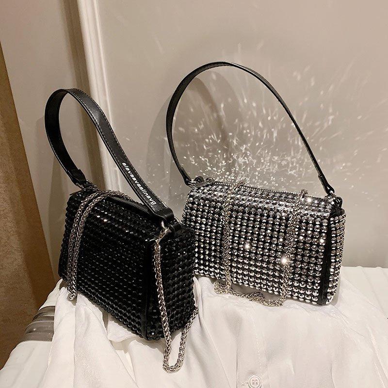 Handtasche Mit Strasssteinen