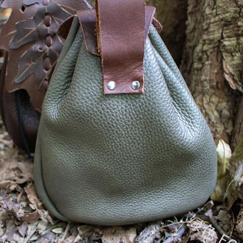 Vintage Stilvolle Laub-Gürteltasche