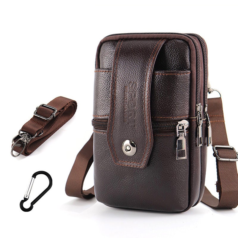 Multifunktionale Handy-Gürteltasche Aus Leder