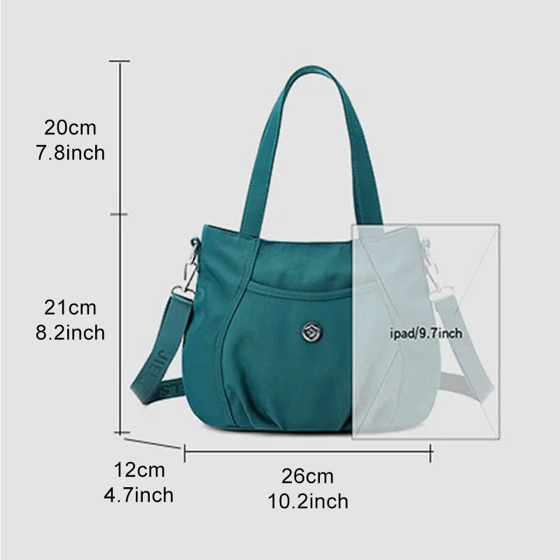 Modetasche aus Nylon mit großem Fassungsvermögen