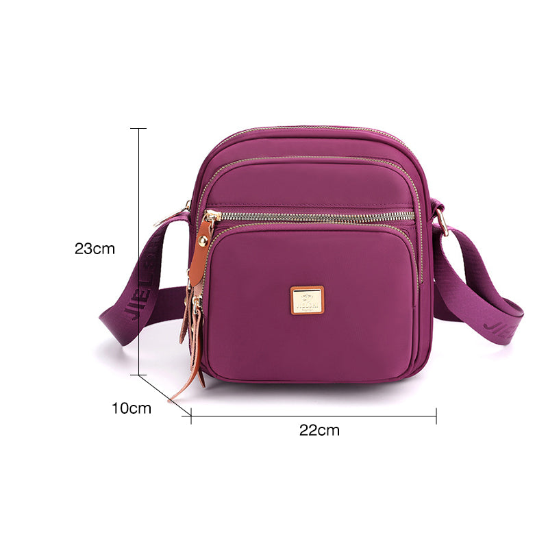 Lässige leichte Umhängetasche mit mehreren Taschen für Damen