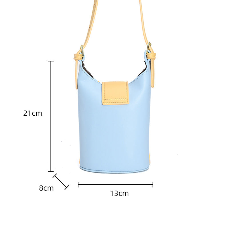Minimalistische Bucket-Umhängetasche für Damen