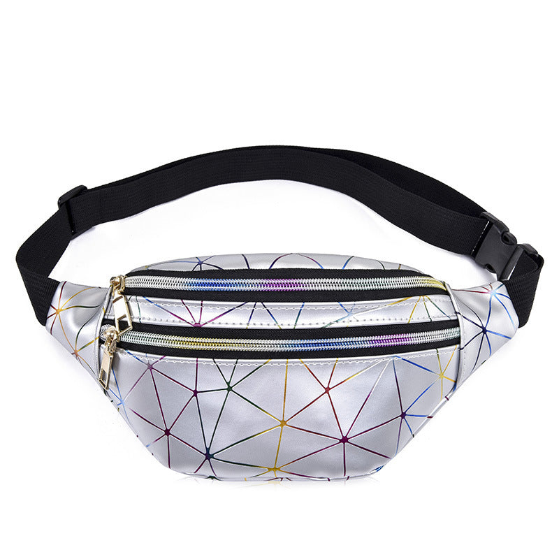 Geometrische Rhombus Laser wasserdichte Brusttasche