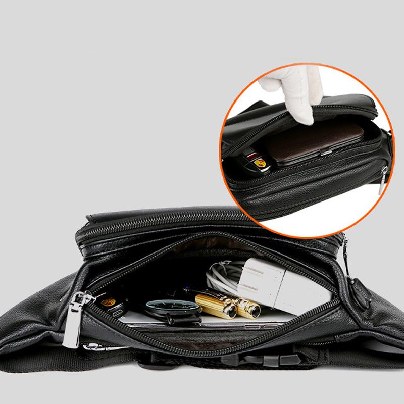 Einfache lässige tragbare mehrschichtige Gürteltasche mit großem Fassungsvermögen