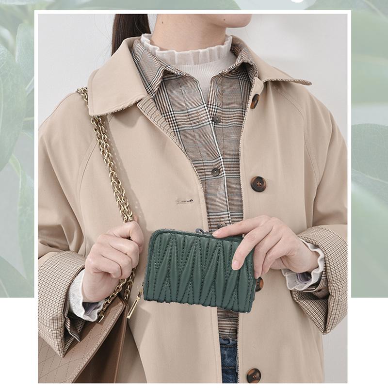 Damen Exquisite Geldbörse Aus Edlem Leder