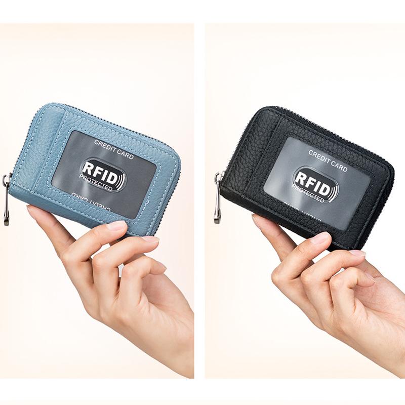 RFID Kleines Geldbörse mit Reißverschluss