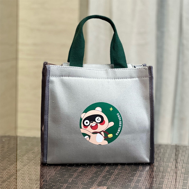 Niedliche Bären Lunchtasche aus Segeltuch