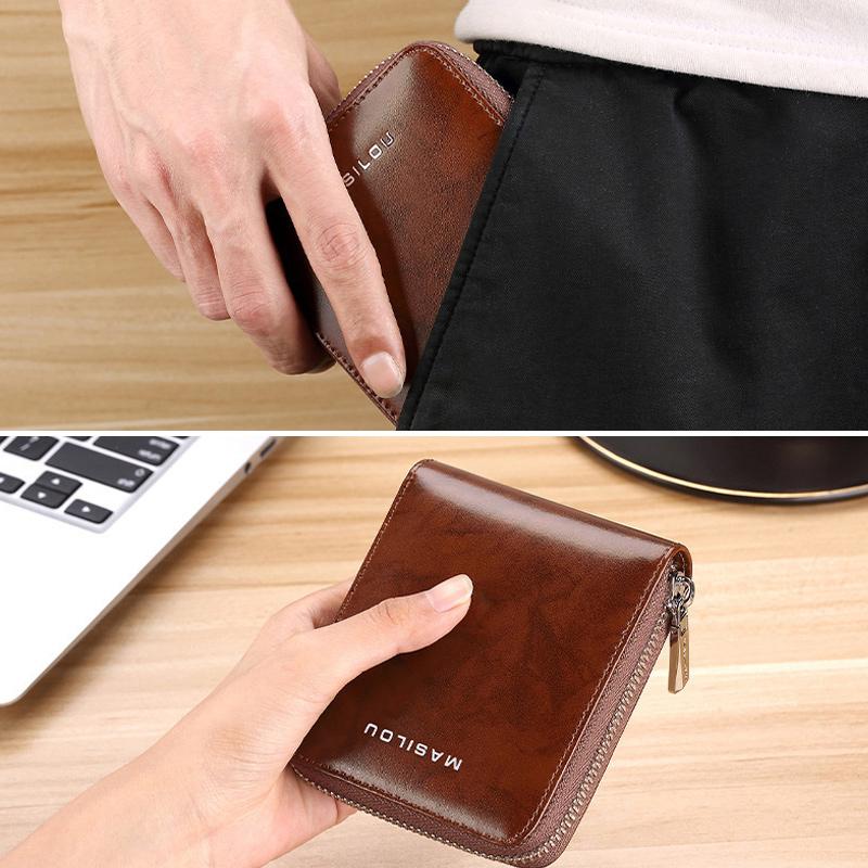 Kurze Multifunktionale Anti-Diebstahl-Brieftasche