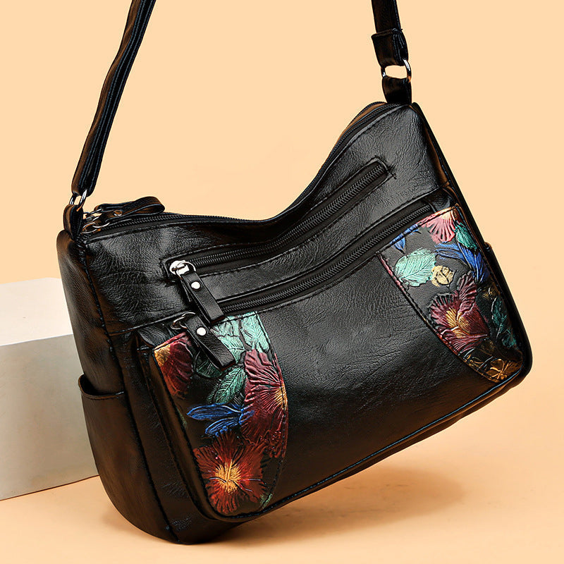 Bedruckte Schultertasche für Damen