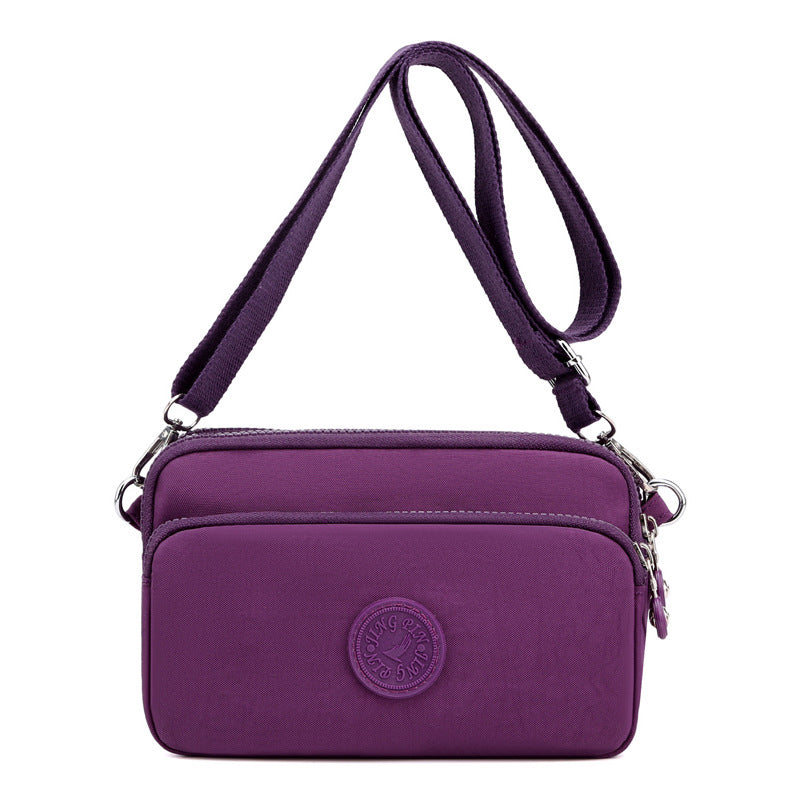 Damen leichte funktionelle Umhängetasche mit mehreren Taschen