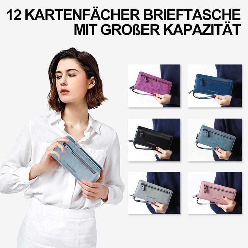 12 Kartenfächer Brieftasche mit großer Kapazität