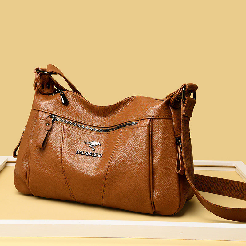 Große Kapazität Schulter PU-Leder Tasche