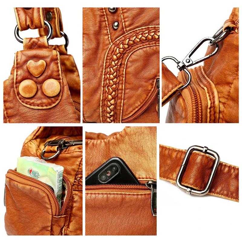 Handtasche aus weichem Leder