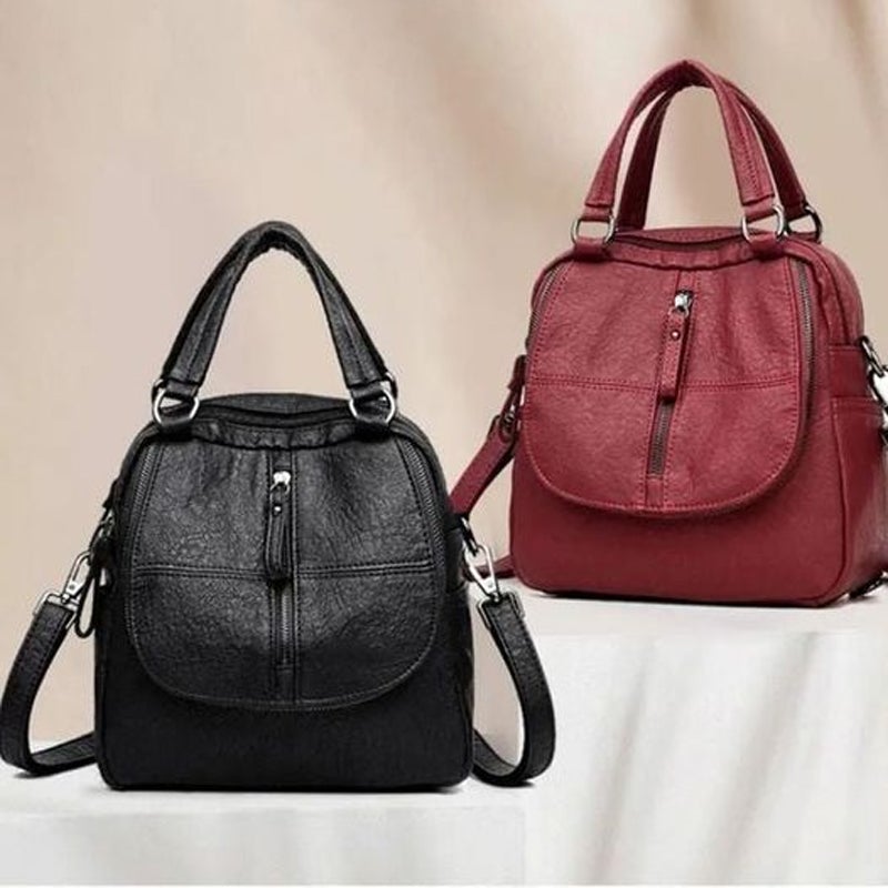 Damen Modische Multifunktionale Rucksack Umhängetasche Handtasche