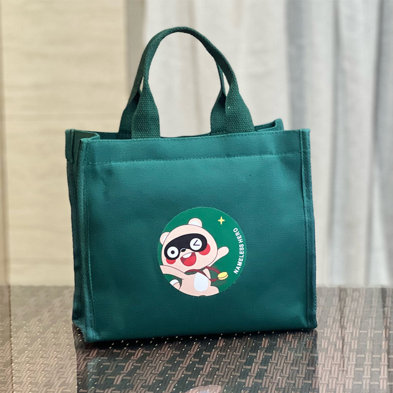 Niedliche Bären Lunchtasche aus Segeltuch