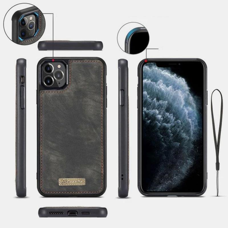 2 in 1 Magnetische Brieftasche Abnehmbare Hülle für Telefon