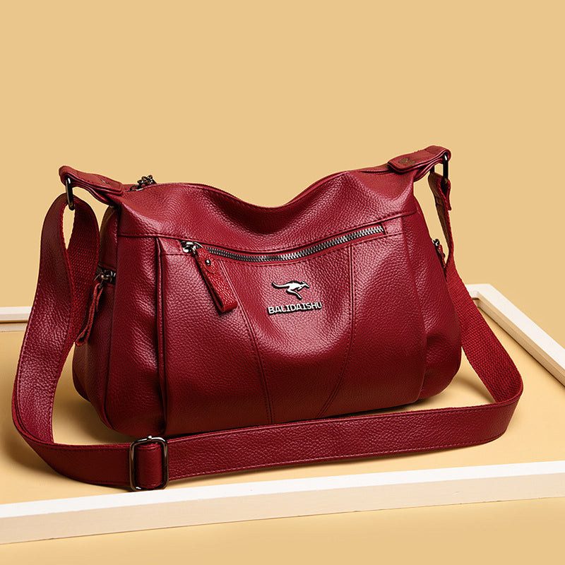 Große Kapazität Schulter PU-Leder Tasche