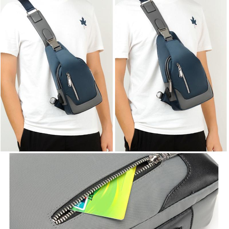 Lässige USB-Brusttasche