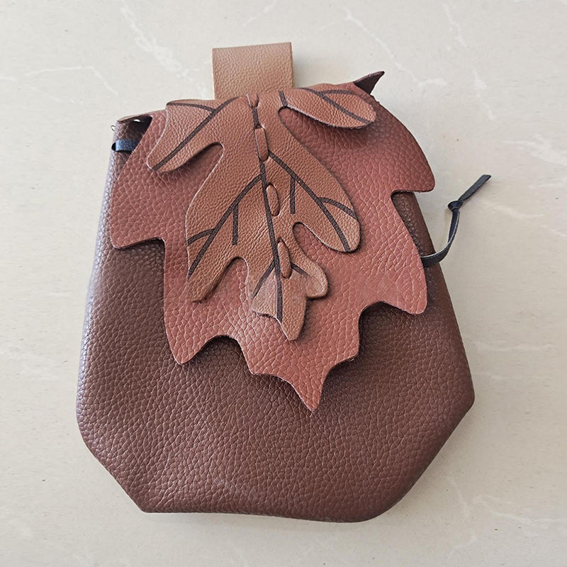 Vintage Stilvolle Laub-Gürteltasche