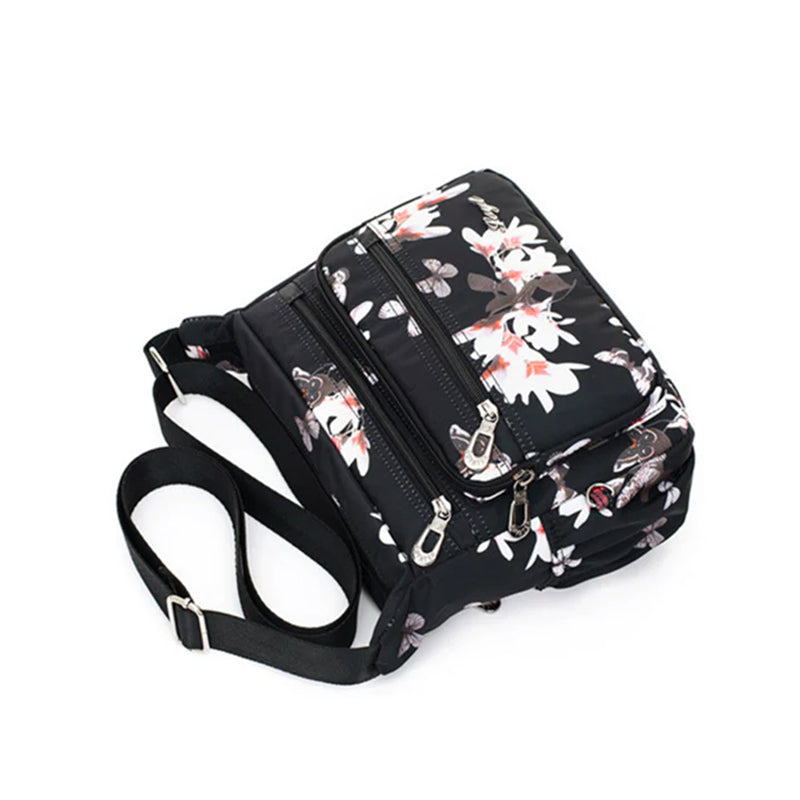 Lässige Leichte Blumen-Umhängetasche Aus Nylon
