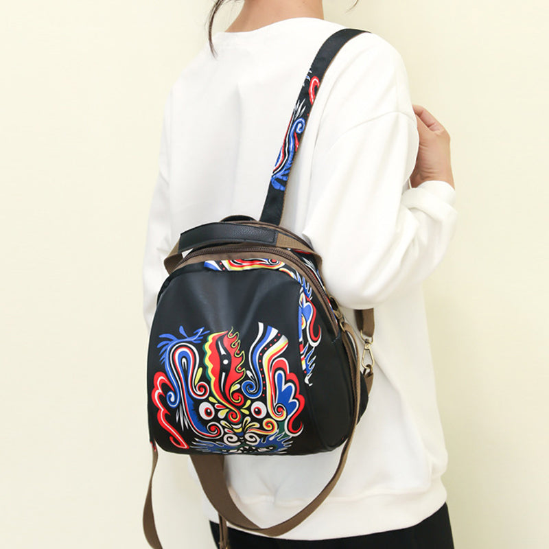 Nylonrucksack im ethnischen Stil