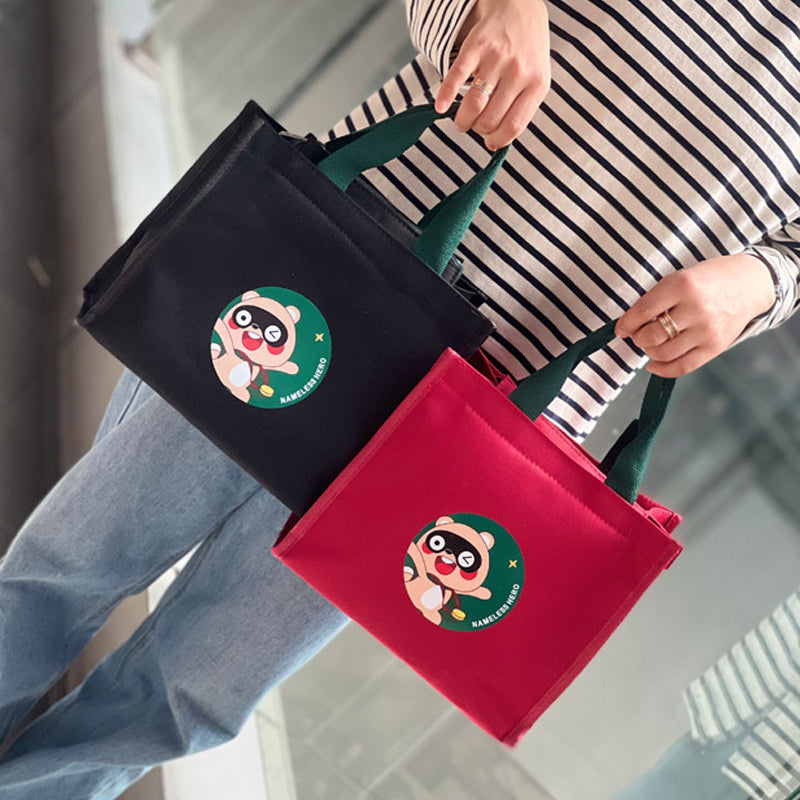 Niedliche Bären Lunchtasche aus Segeltuch