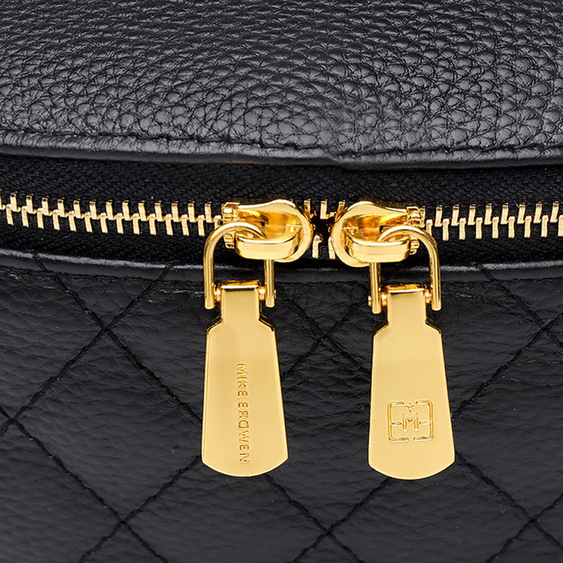 Rhombus Brusttasche aus weichem Leder