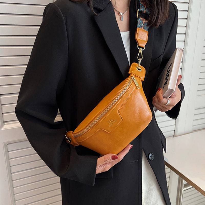 Gürteltasche im koreanischen Stil mit karierten Nähten