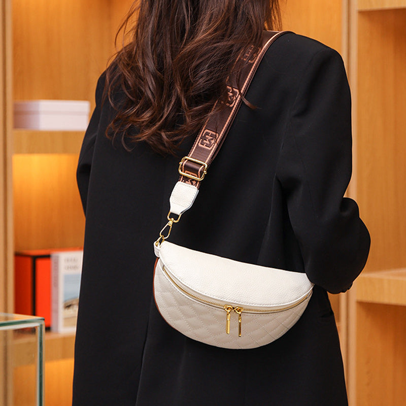 Rhombus Brusttasche aus weichem Leder